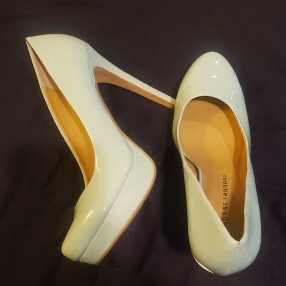 Chinese Laundry Glossy Paatel Mint Heels - Picture 1 of 4